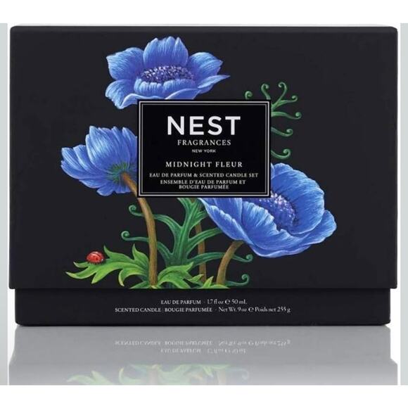 Nest Fragrance Midnight Fleur - 1.7 oz EDP spray + 9 oz candle - Gift Set - Picture 2 of 2